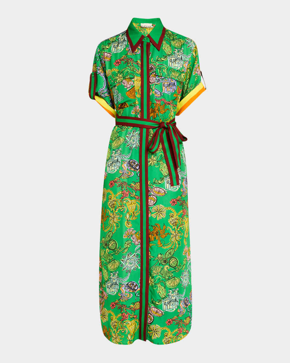 Fiesta Belted Midi Shirtdress